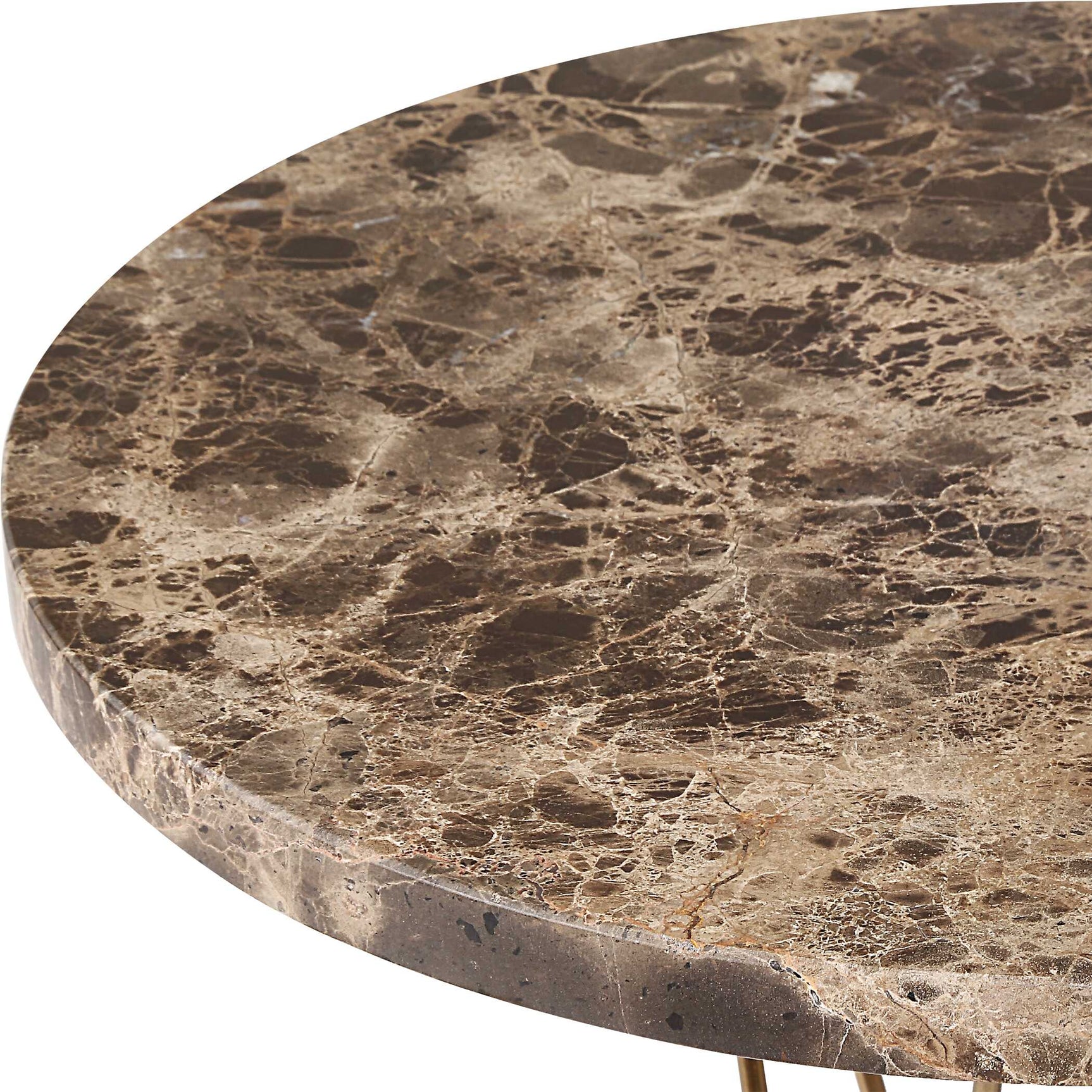 Levitate Brown Marble Accent Table