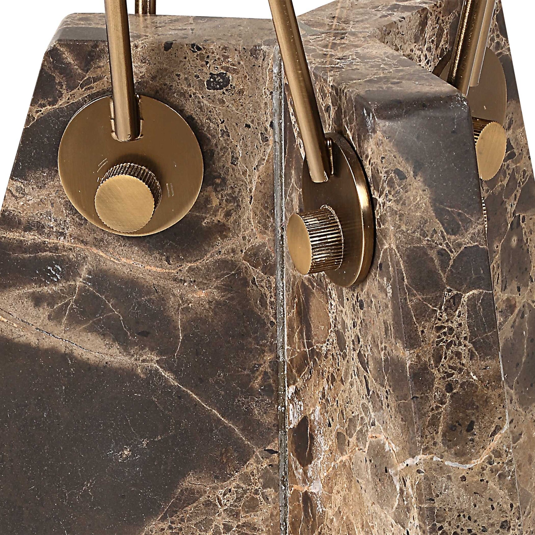 Levitate Brown Marble Accent Table