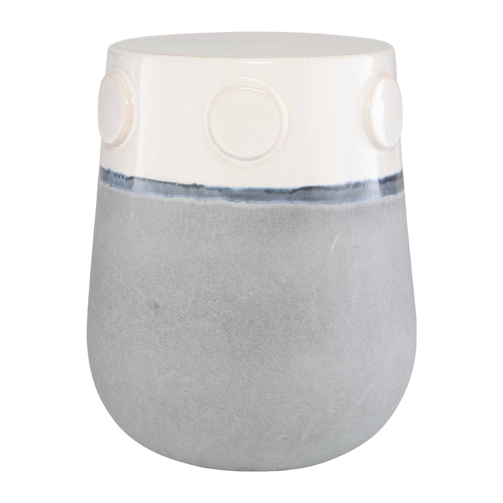 Mulvane Blue/White Ceramic Garden Stool