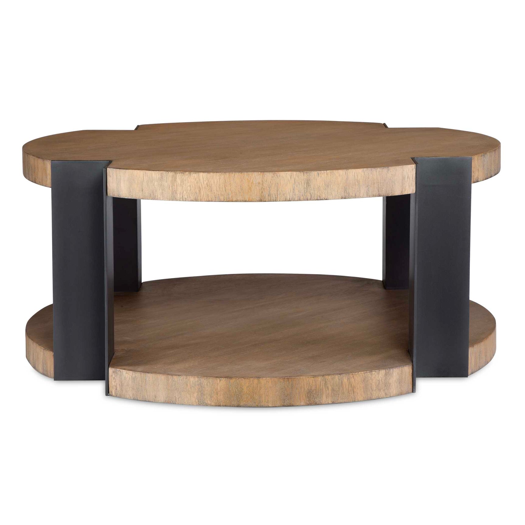 Loana Woodtone Industrial Coffee Table