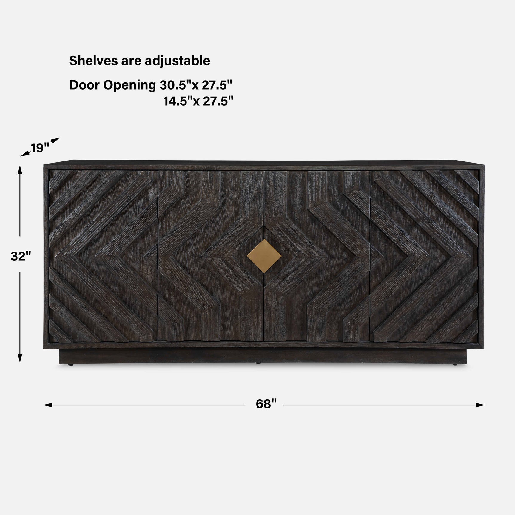 Faulkner Woodtone 4 Door Cabinet