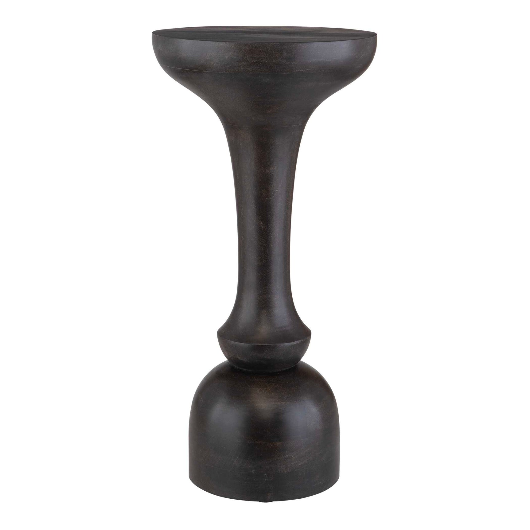 Gambit Black Hourglass Accent Table