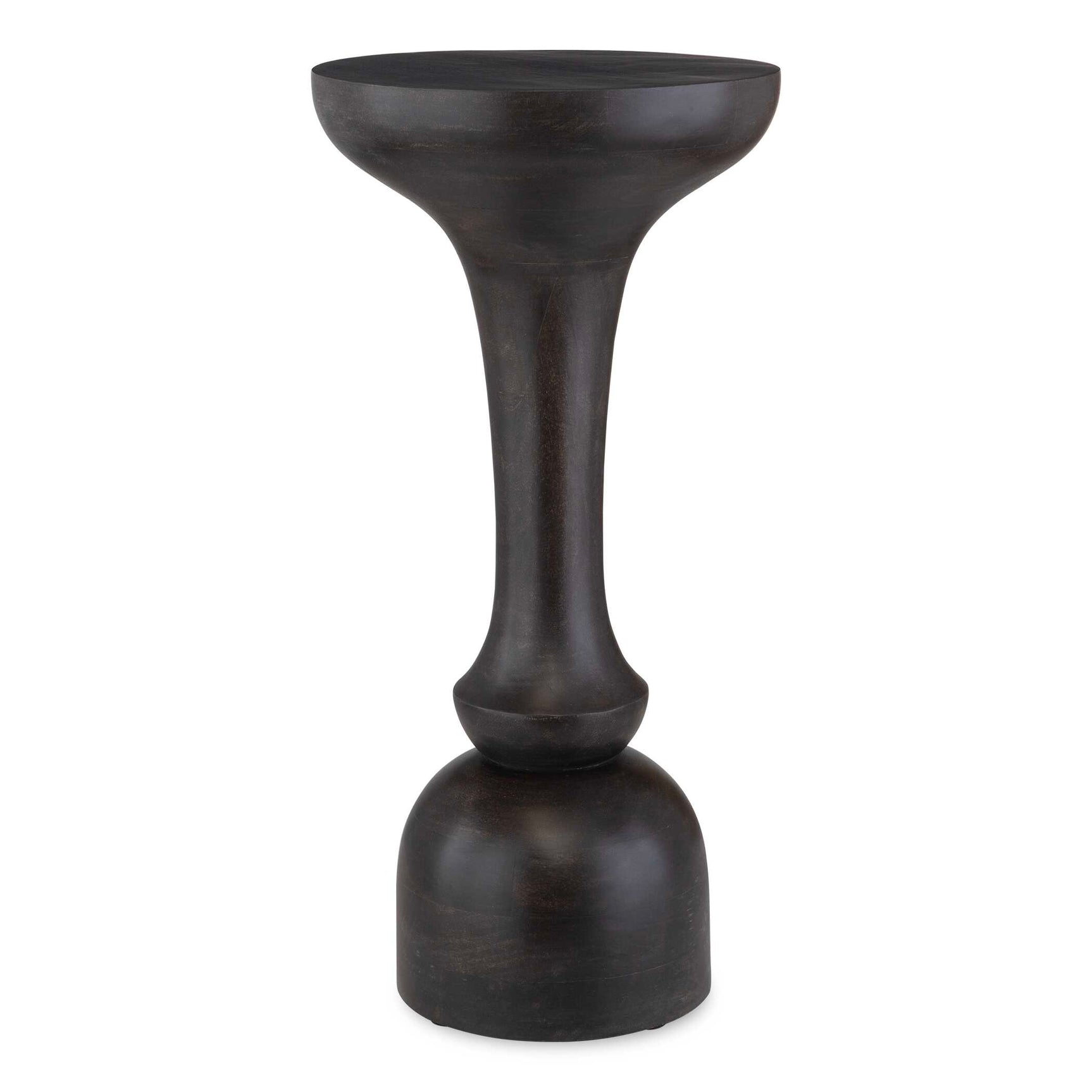 Gambit Black Hourglass Accent Table