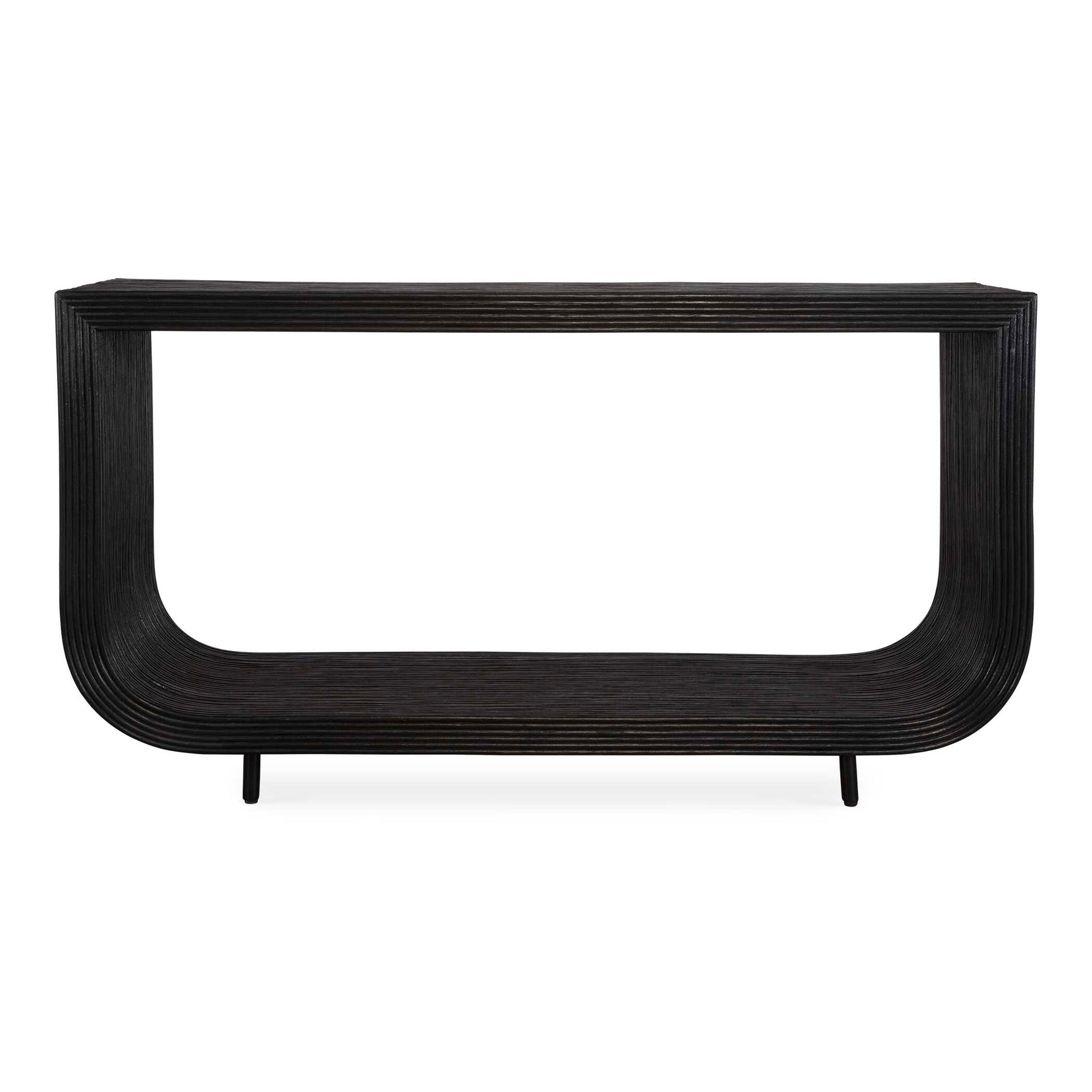 Compton Black/Woodtone Console Table