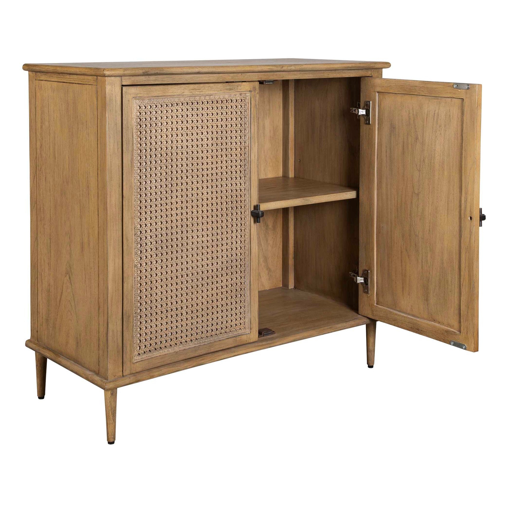 Coast Woodtone 2 Door Rattan Cabinet