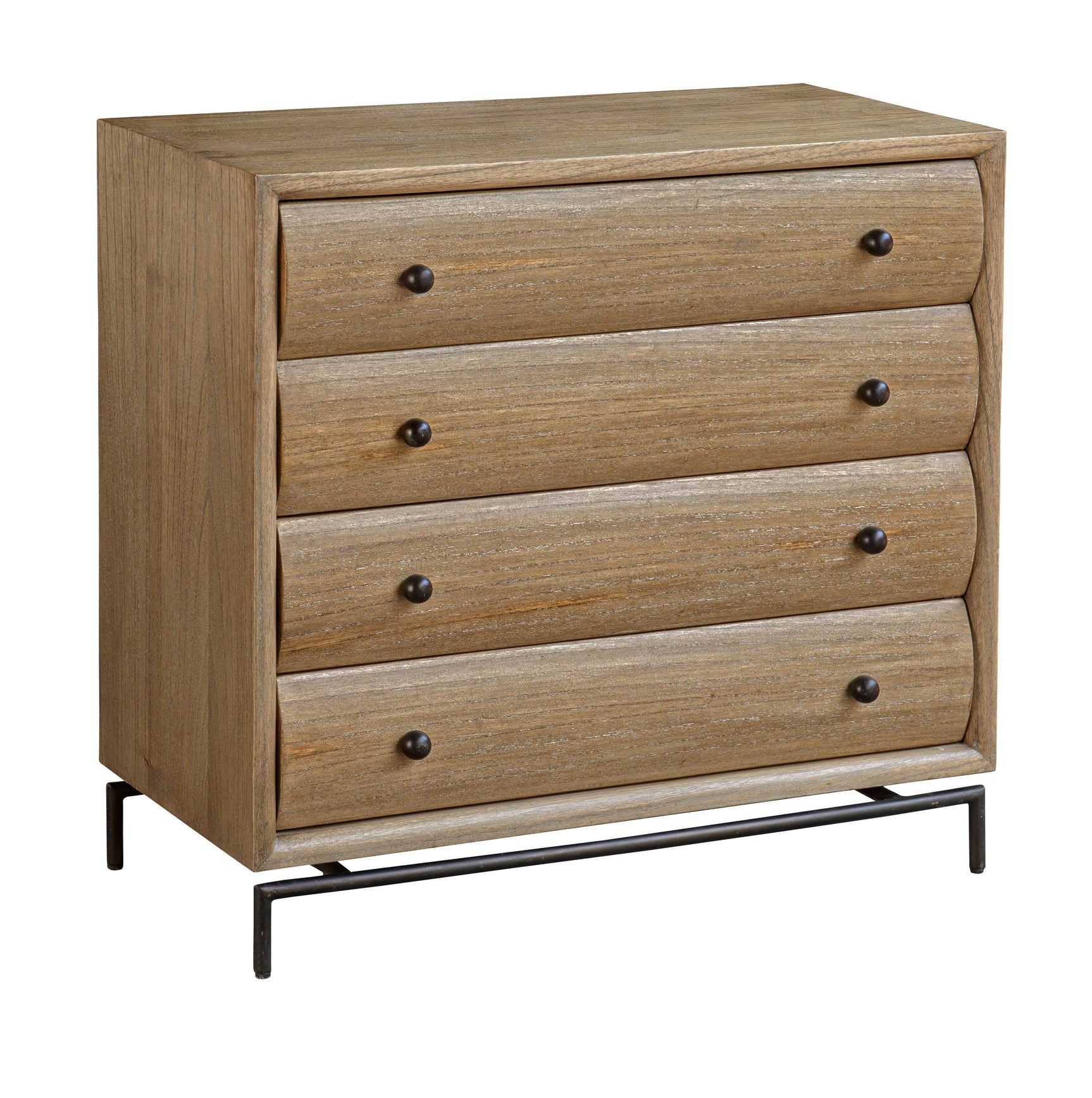 Millard Woodtone Curved 4 Drawer Chest