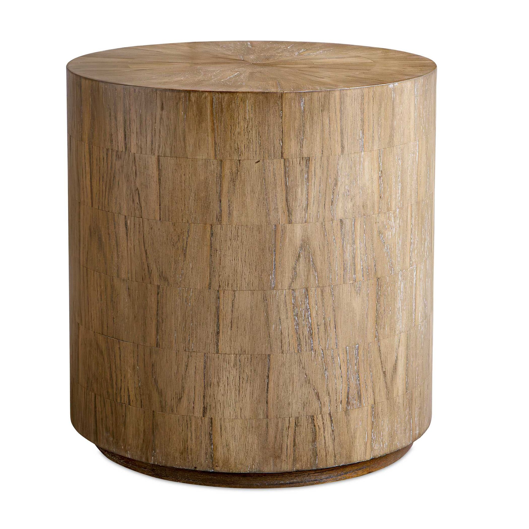 Nevis Woodtone Cylinder Side Table