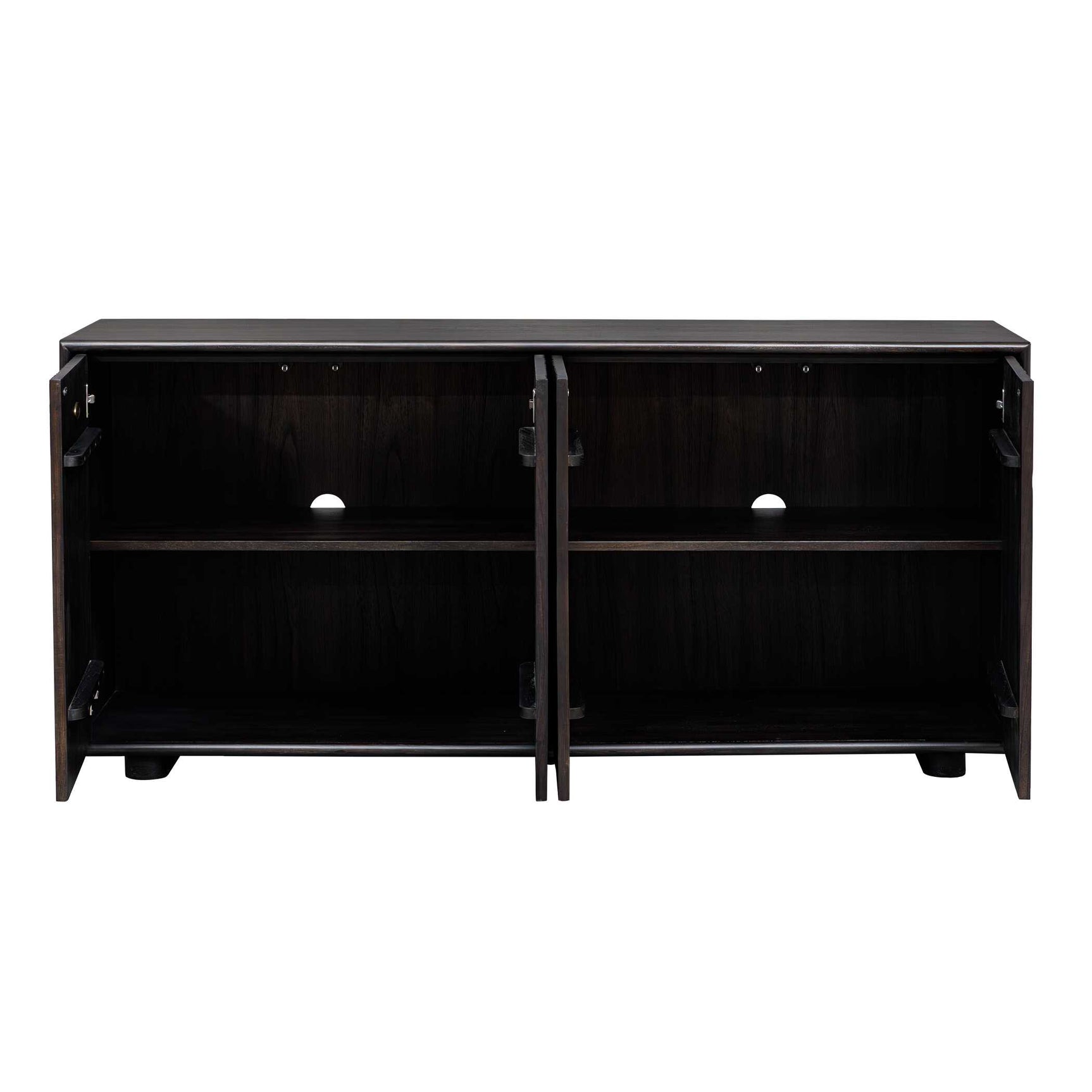 Stevenson Ebony Wood 4 Door Cabinet