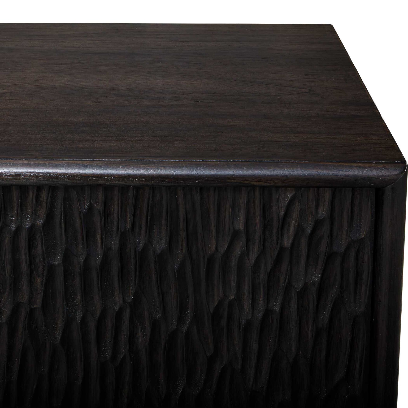 Stevenson Ebony Wood 4 Door Cabinet
