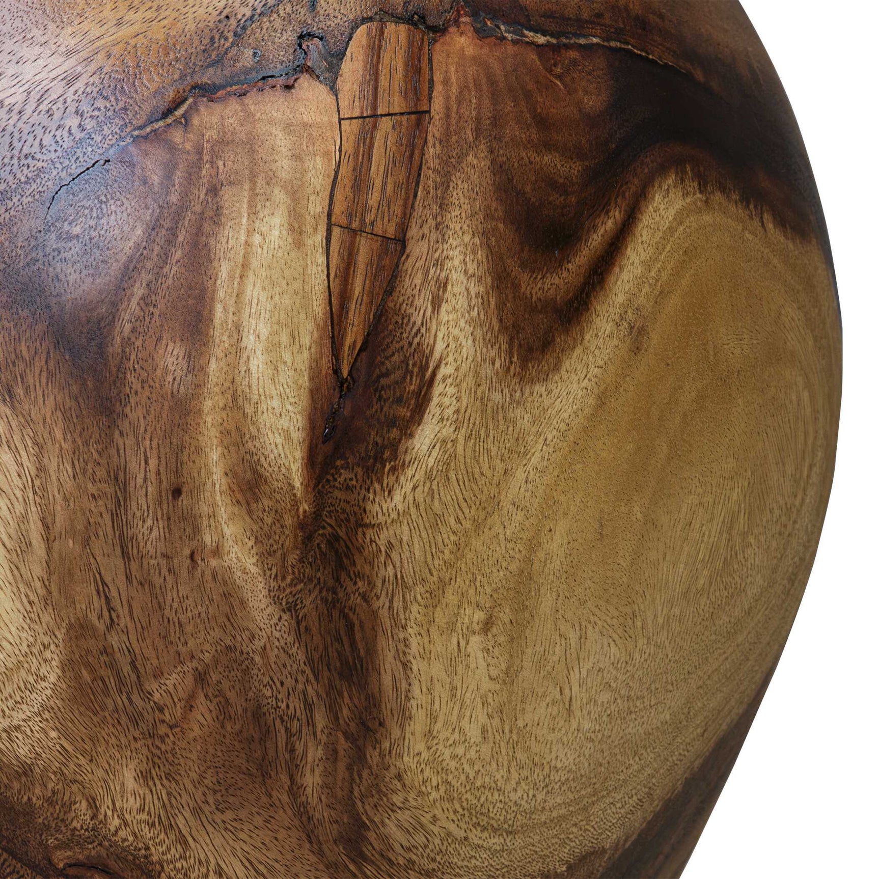 Lomas Woodtone Solid Wood Accent Stool