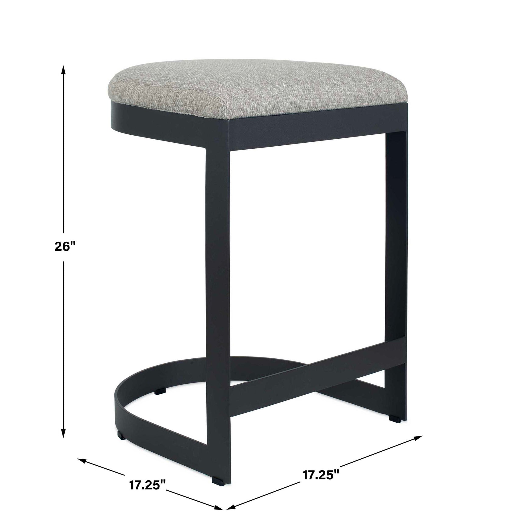 Maude Brown/Gray Outdoor Counter Stool