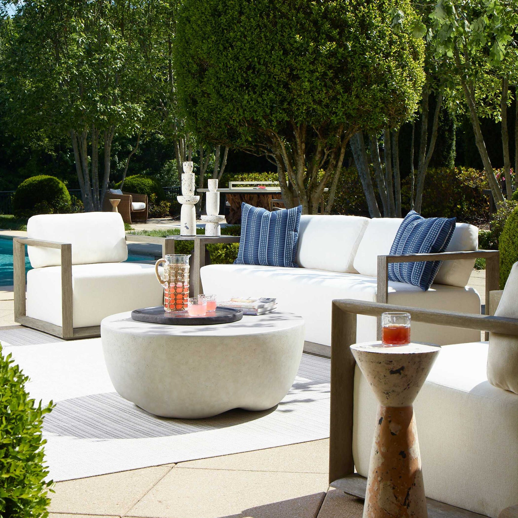 Remsen Gray Outdoor Lounge Chair