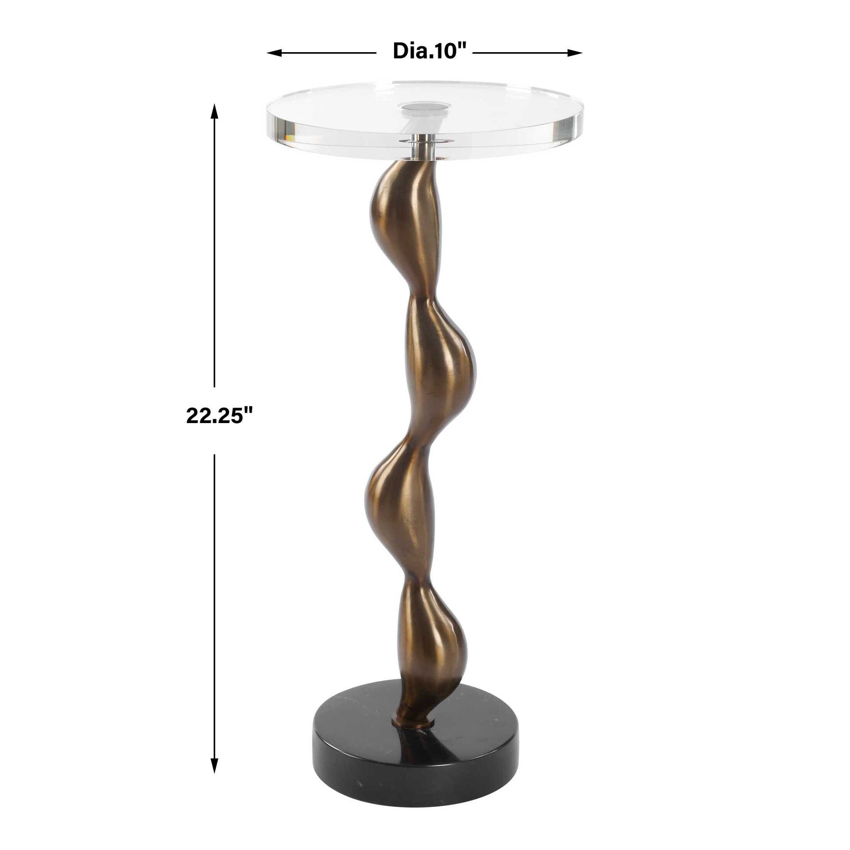 Remolino Bronze Drink Table