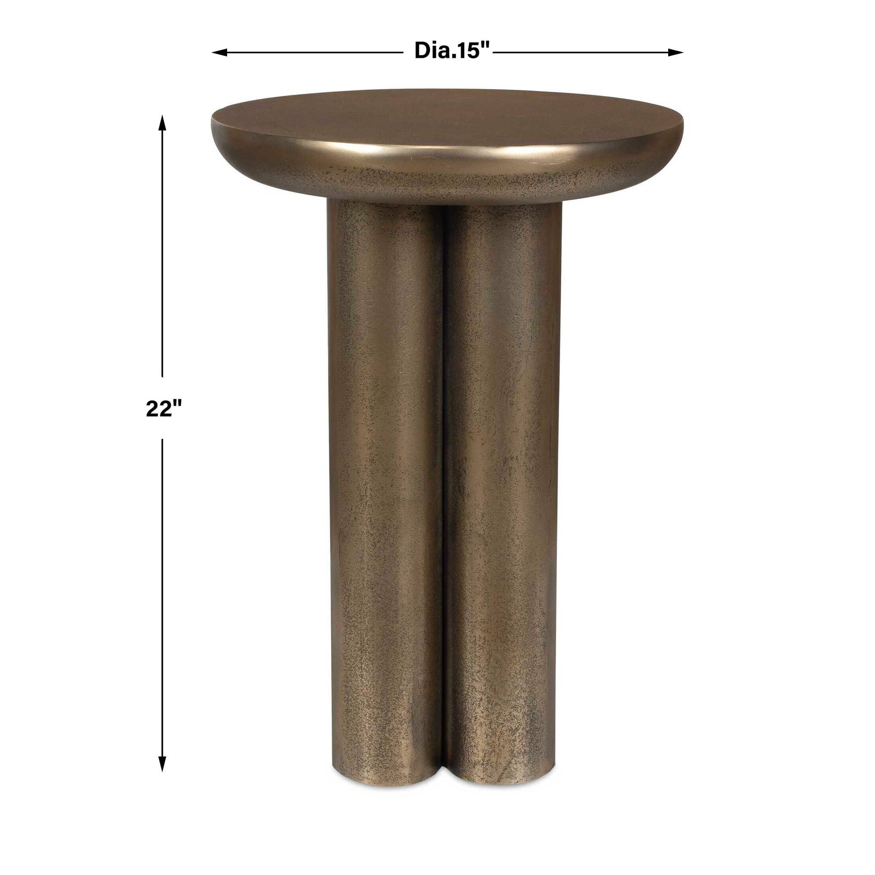 Thorp Brass Outdoor Accent Table