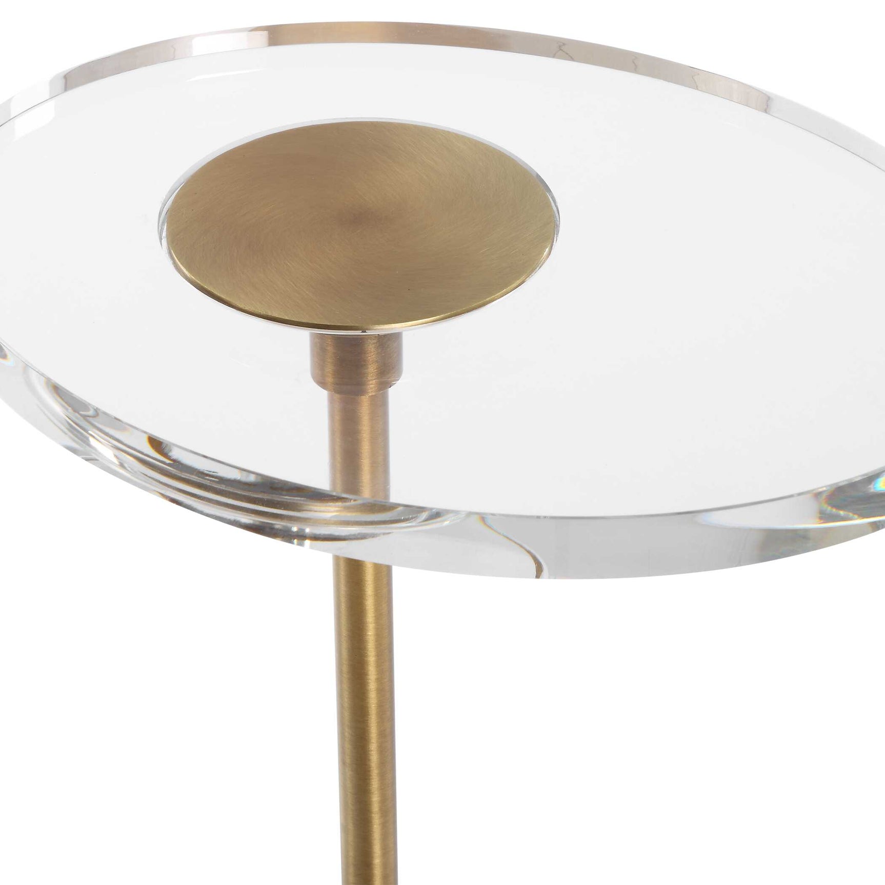 Kaufman Brass Crystal Accent Table