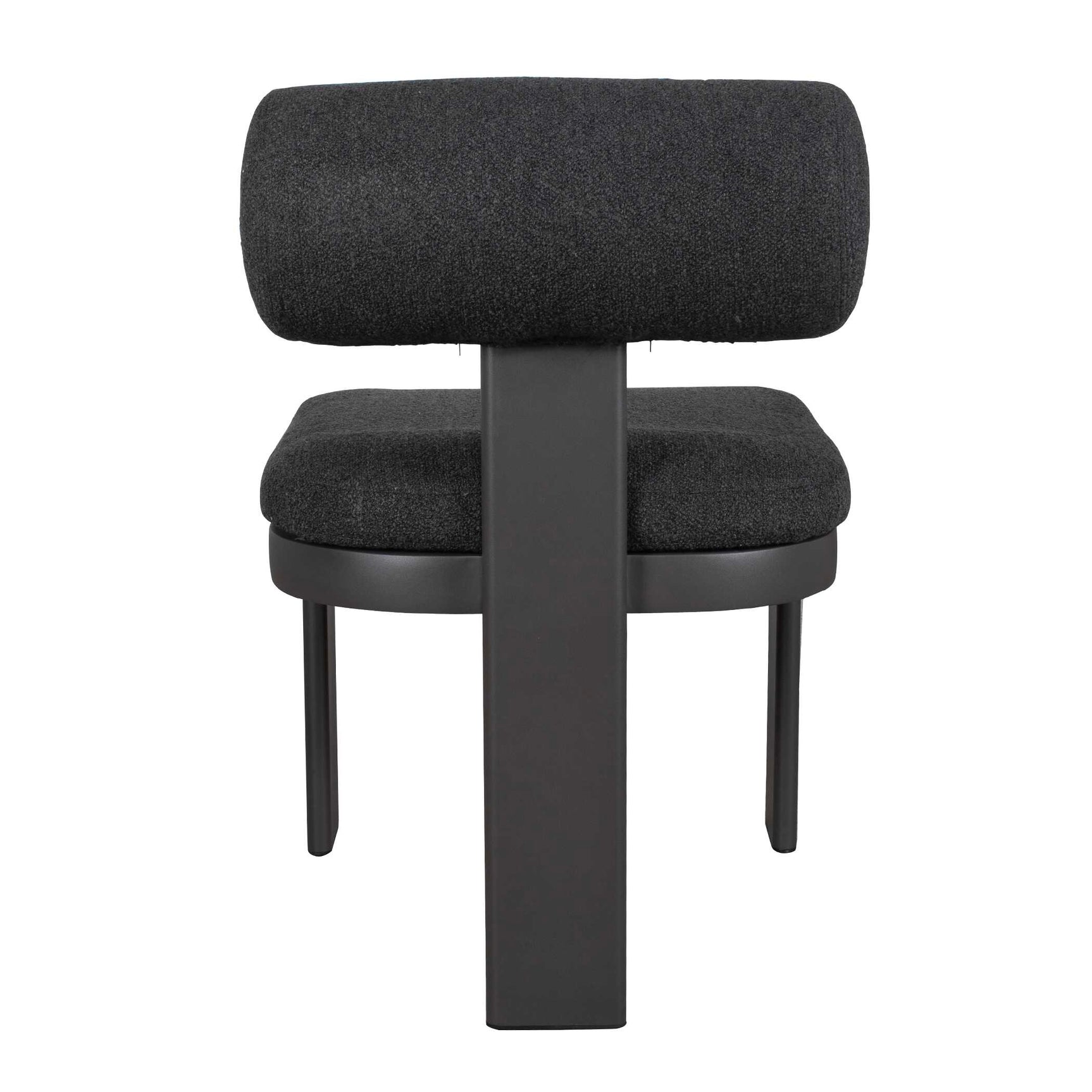 Bolster Back Charcoal Outdoor Dining Chair
