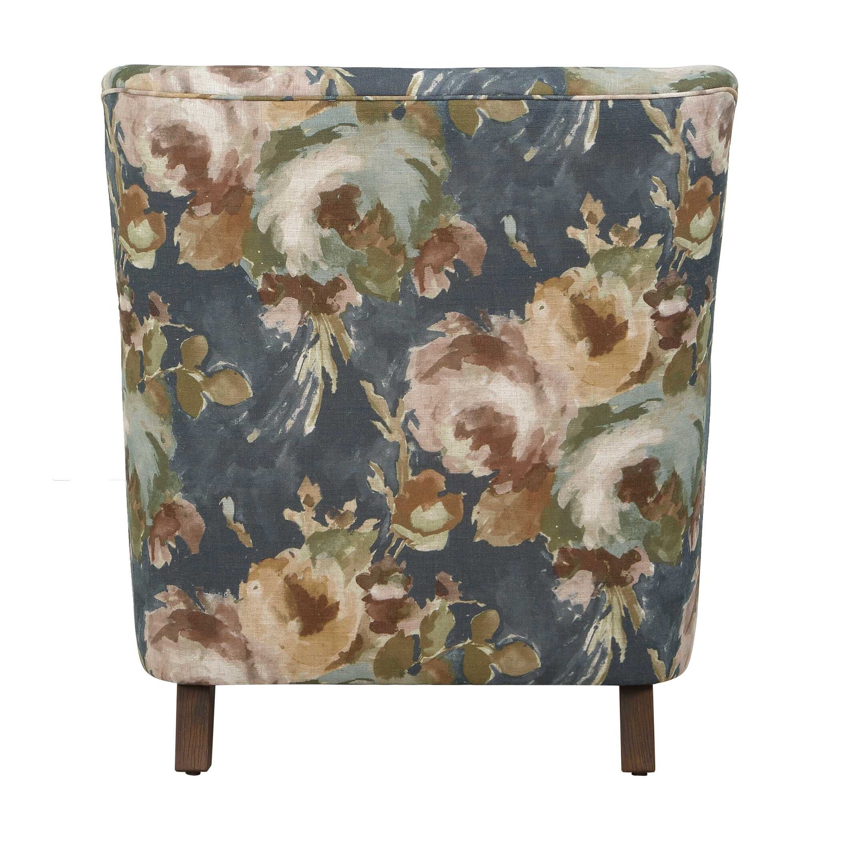 Lainey Blue Floral Upholstered Armchair