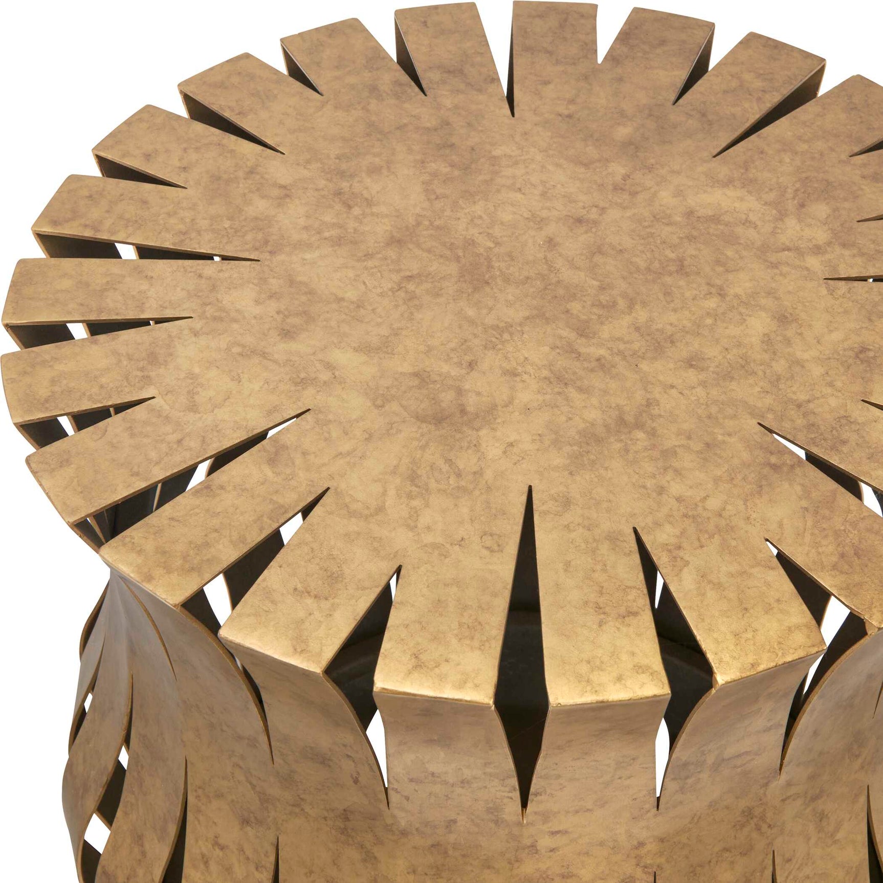 Arida Aged Gold Accent Table