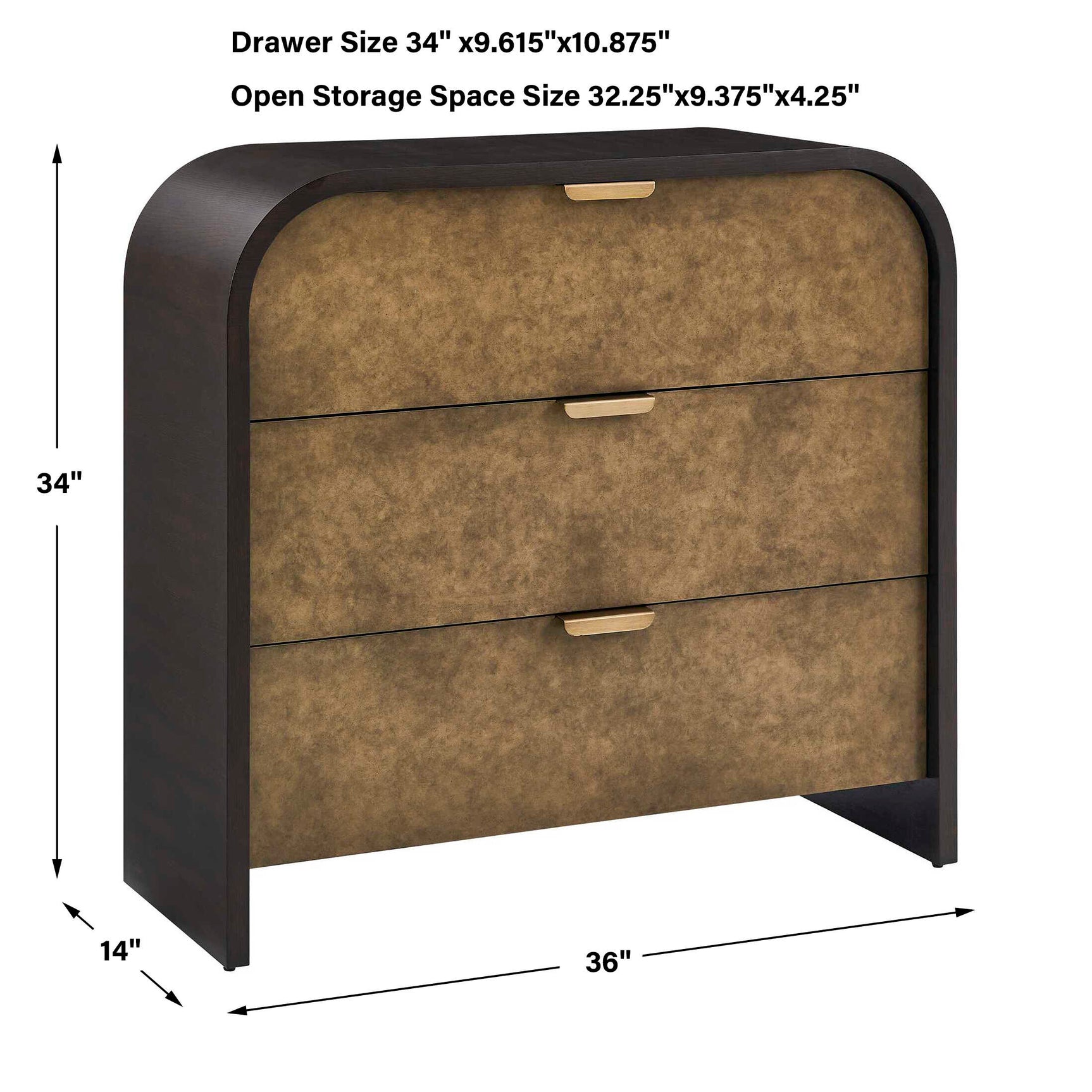 Byrams Oak 3 Drawer Chest