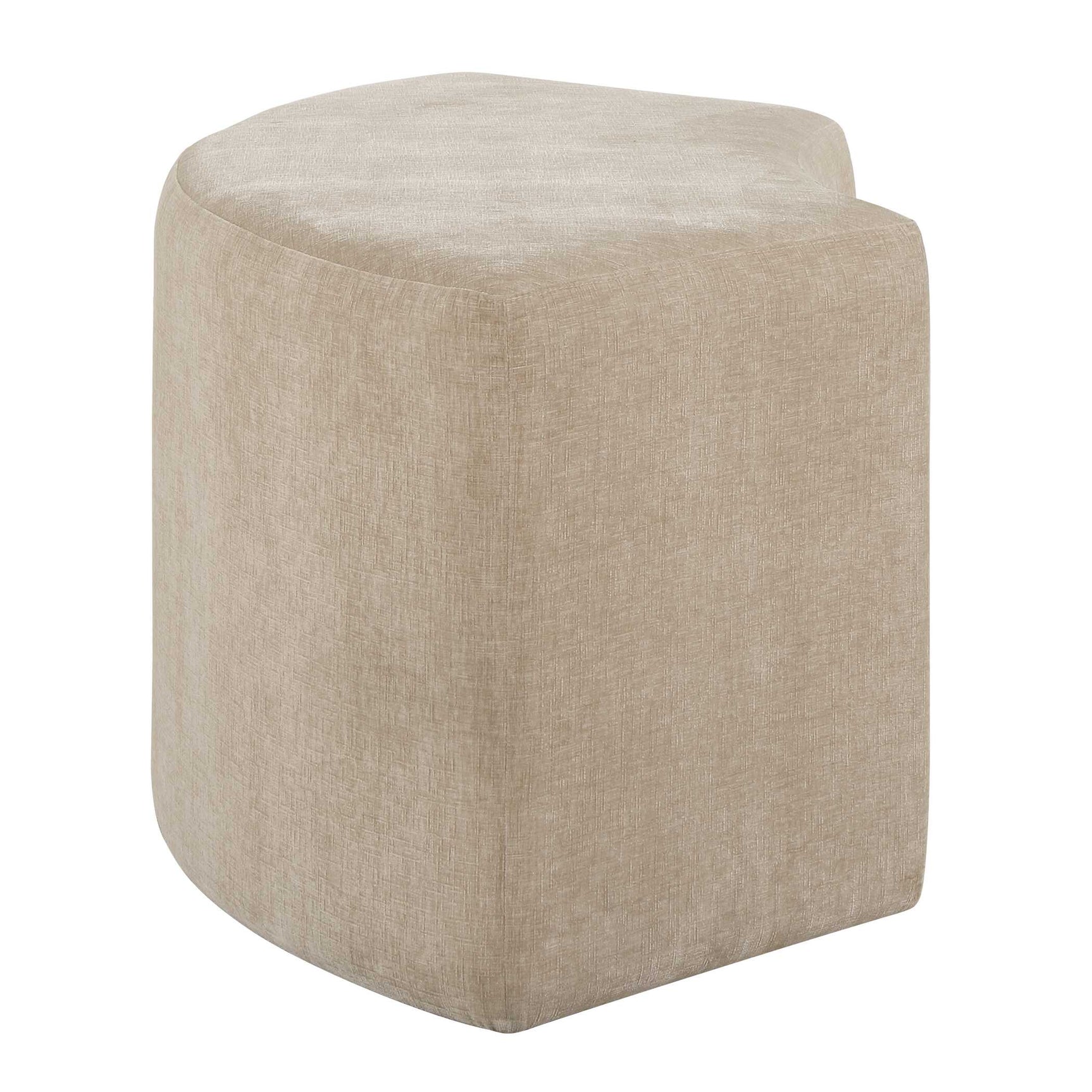 Khai Brown Rounded Plush Dining Bench