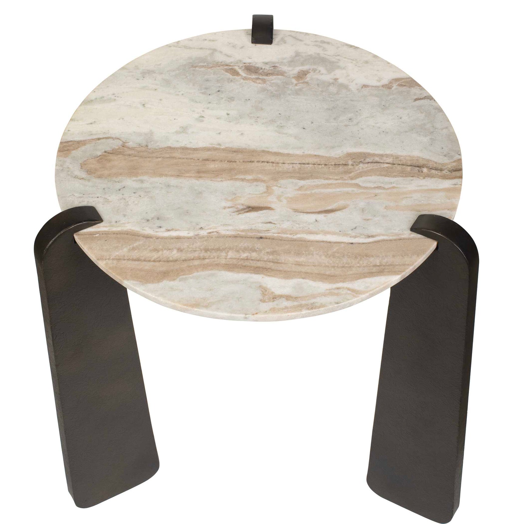 Talud Bronze/Gray Modern Marble Side Table