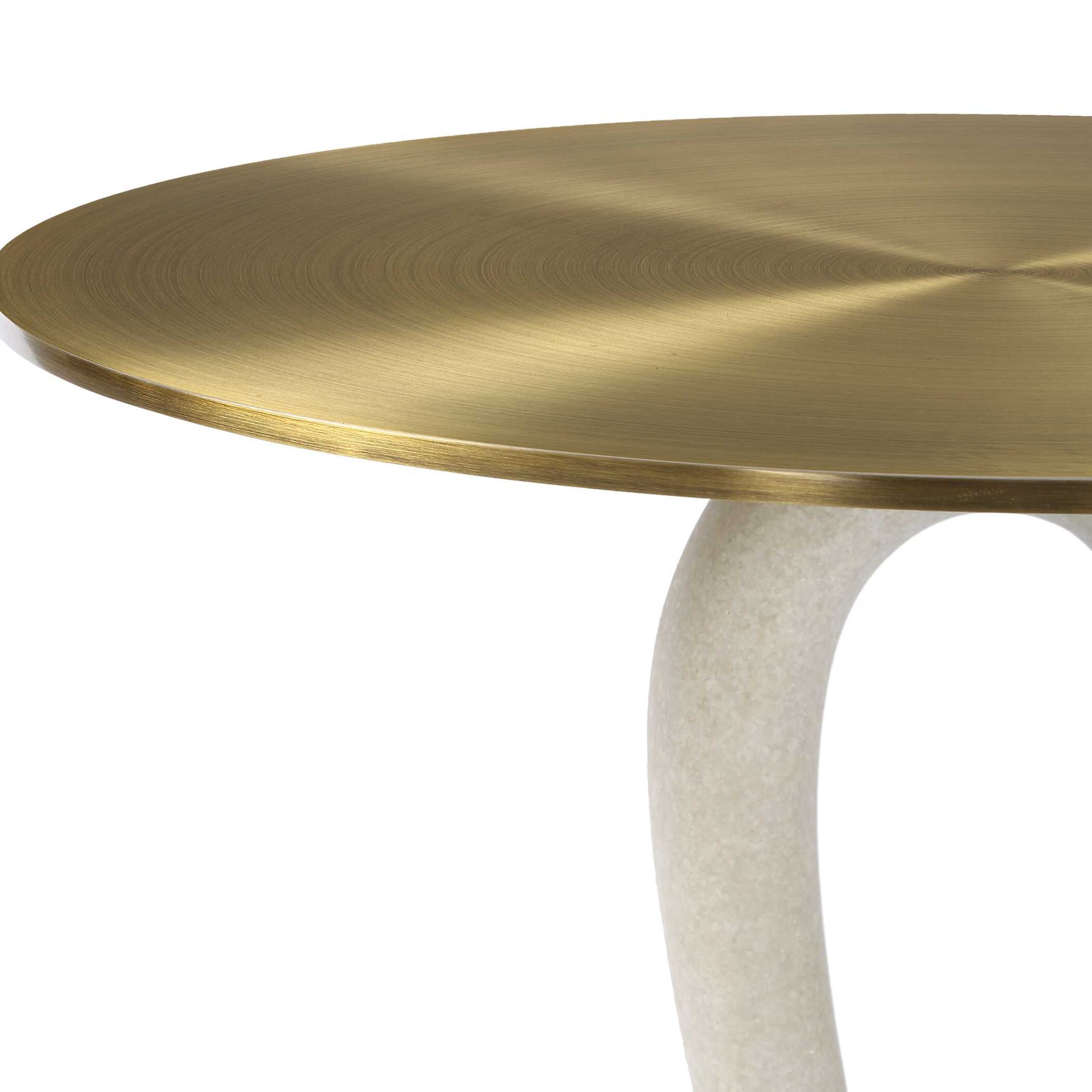 Sonia Brass Modern Accent Table