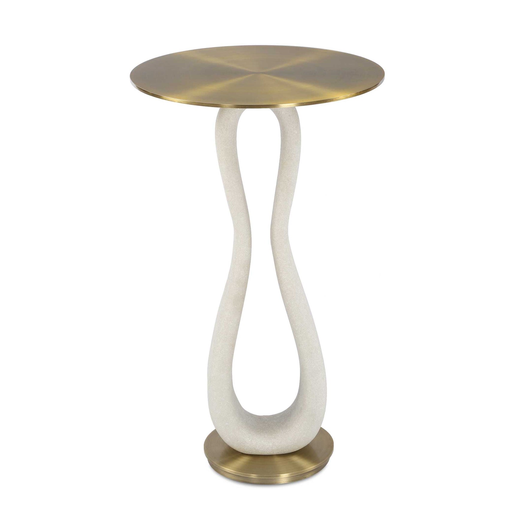 Sonia Brass Modern Accent Table