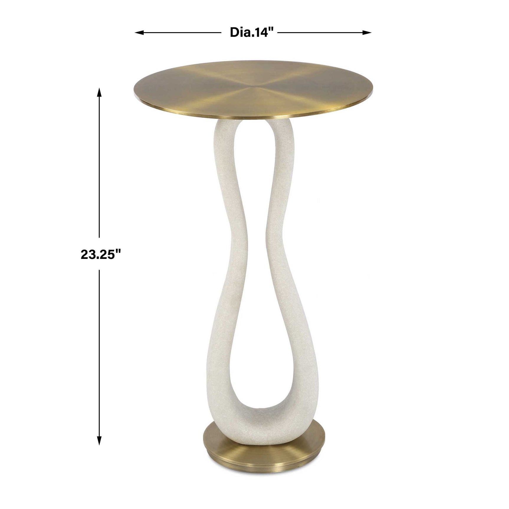 Sonia Brass Modern Accent Table