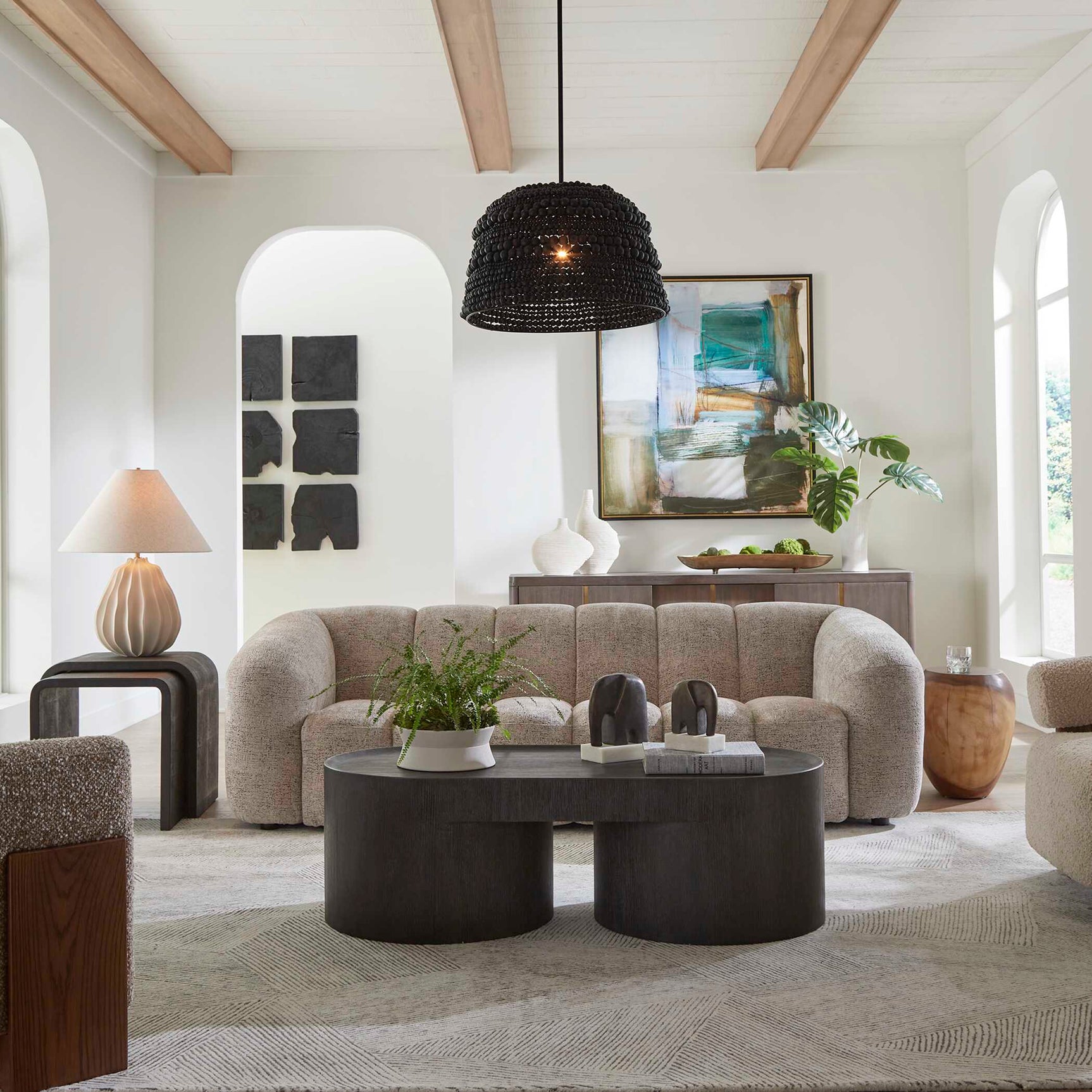 Isbell Black Stained Coffee Table