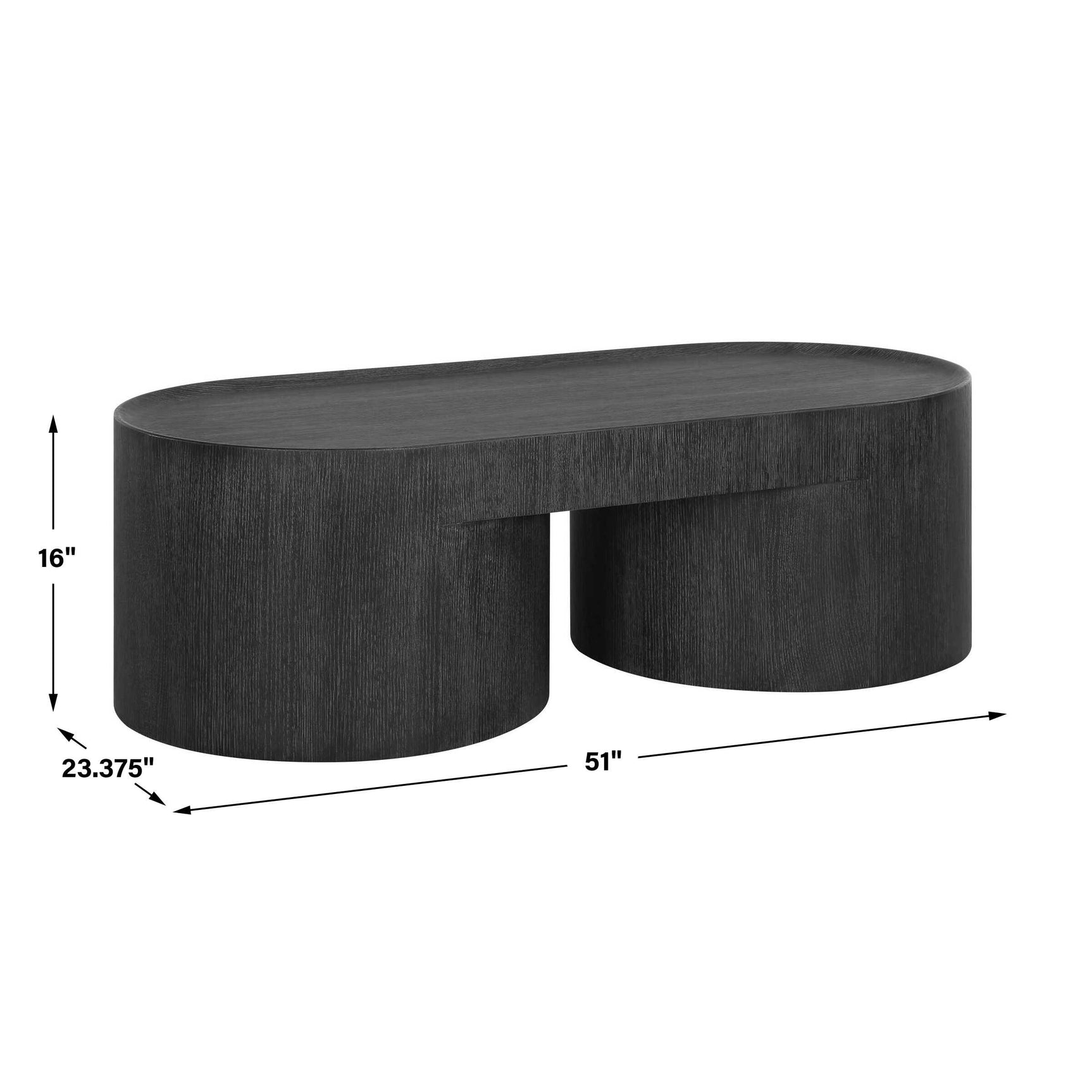 Isbell Black Stained Coffee Table