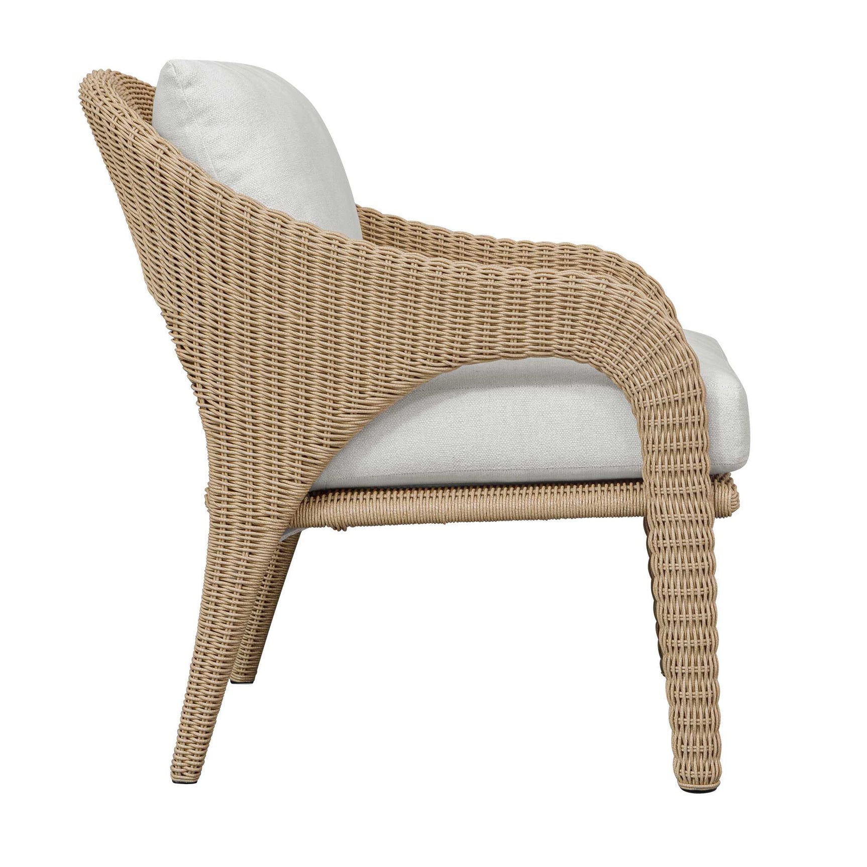 Kavali Woodtone Outdoor Wicker Lounge Chair
