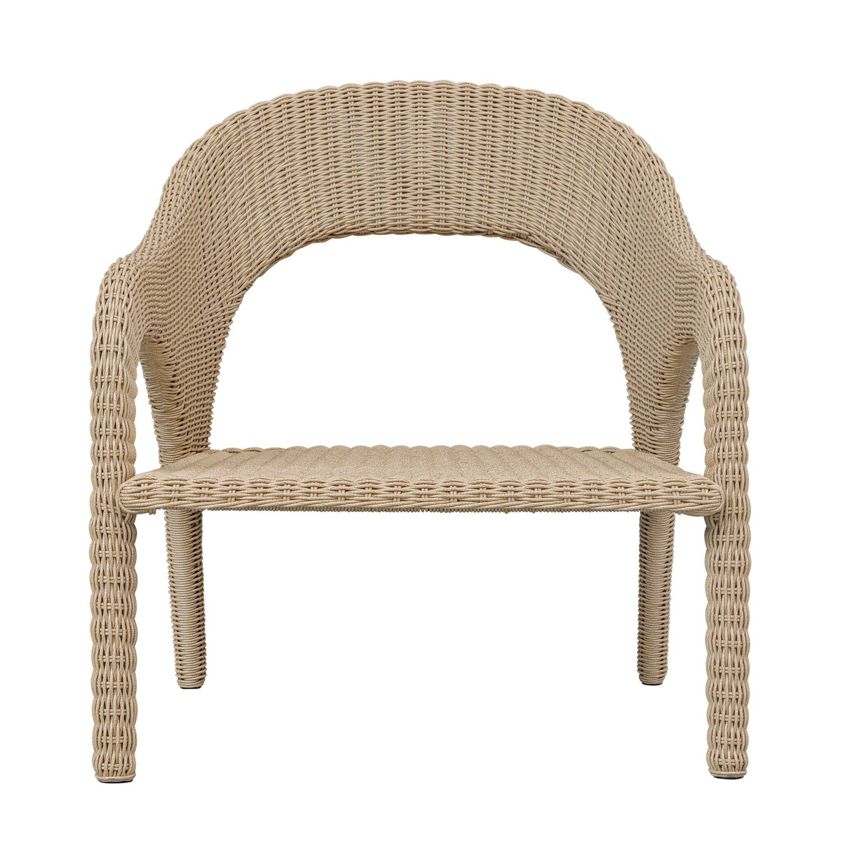 Kavali Woodtone Outdoor Wicker Lounge Chair