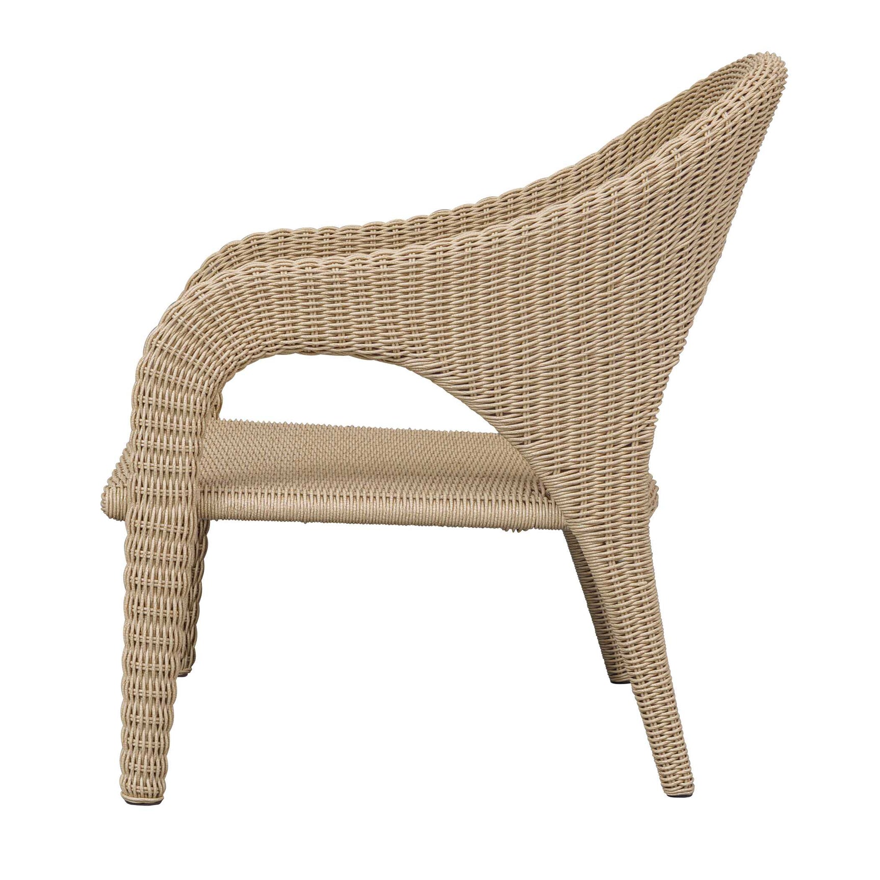 Kavali Woodtone Outdoor Wicker Lounge Chair