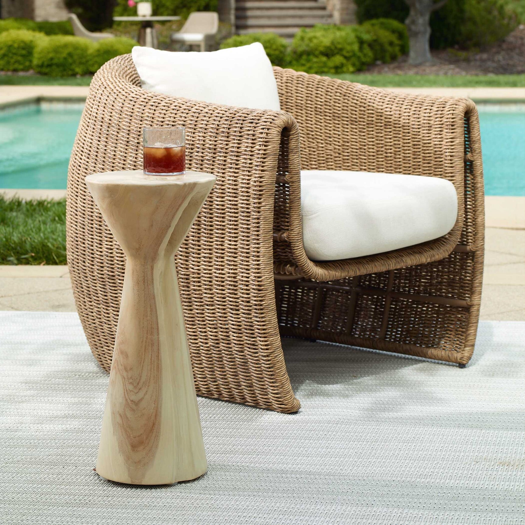 Coastwood Woodtone Indoor-Outdoor Drink Table