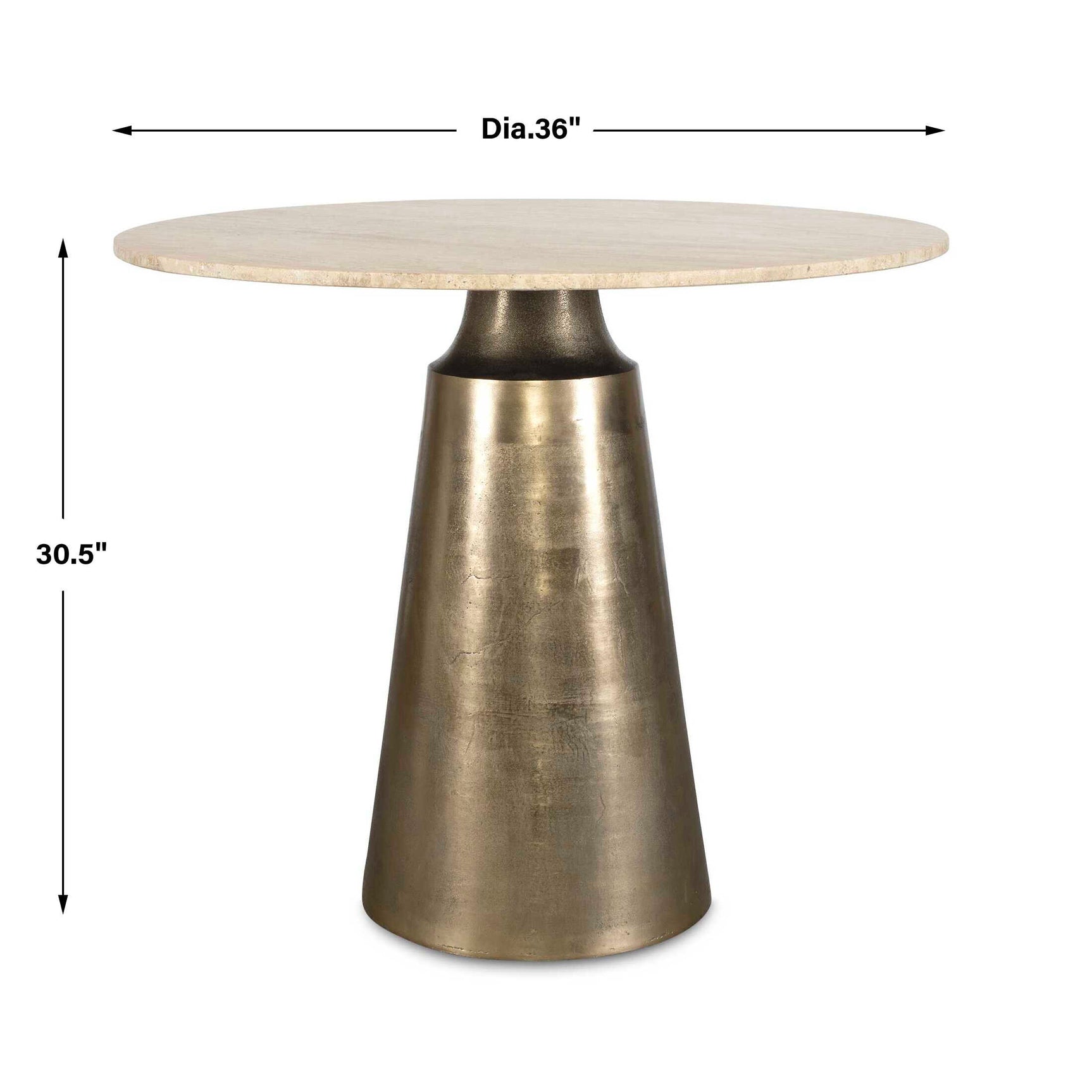 Midsummer Brass Indoor-Outdoor Bistro Table