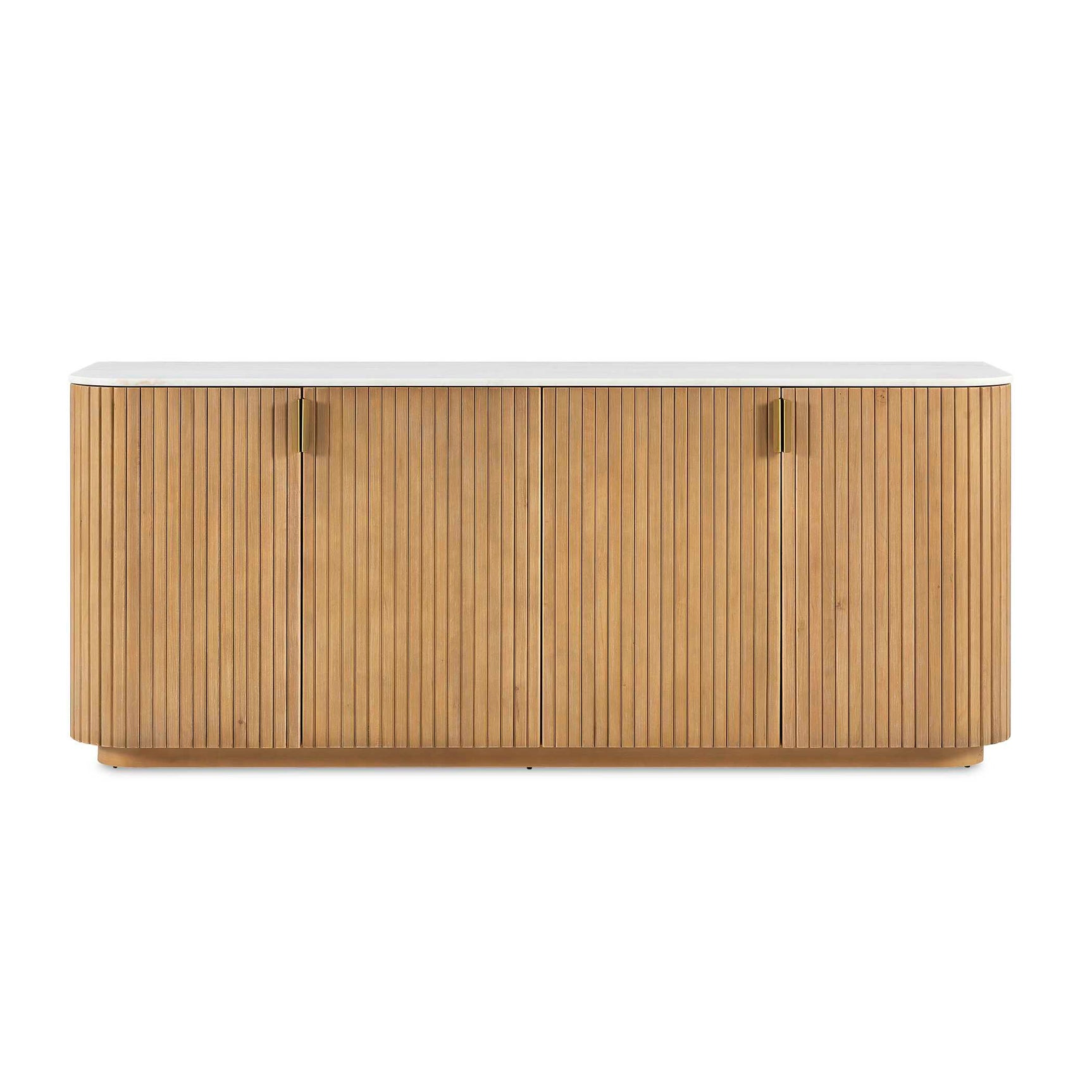 Arik Walnut 4 Door Cabinet