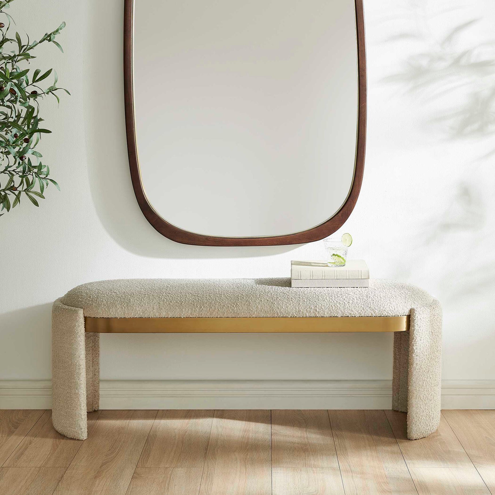 Serena Bone White Bench
