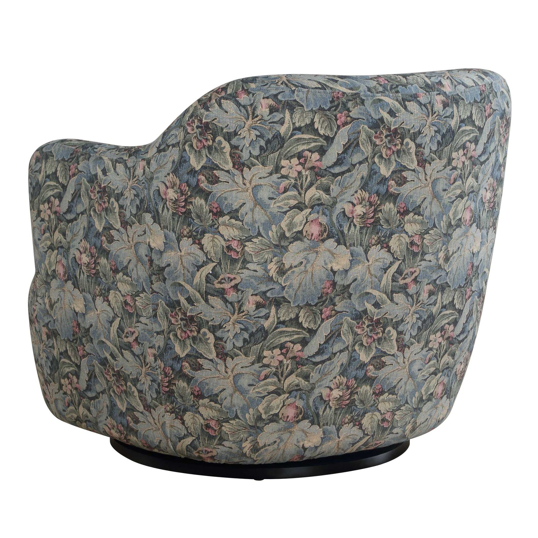 Ansel Tapestry Green Swivel Chair