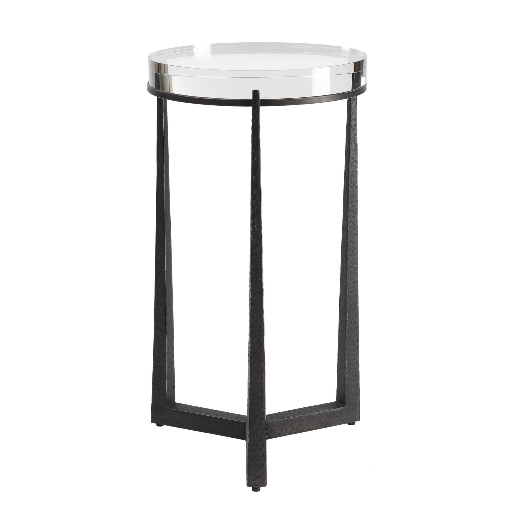 Midas Dark Bronze Round Accent Table
