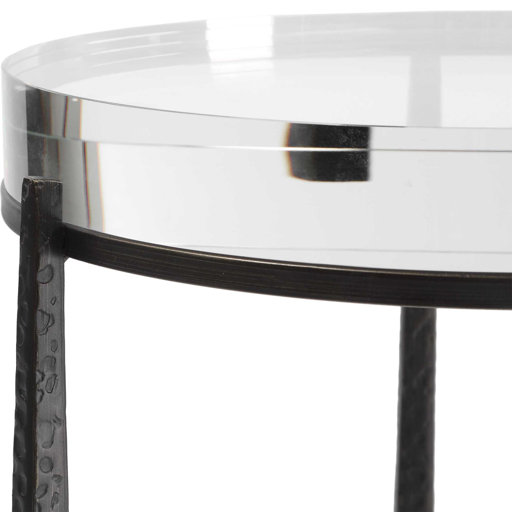 Midas Dark Bronze Round Accent Table