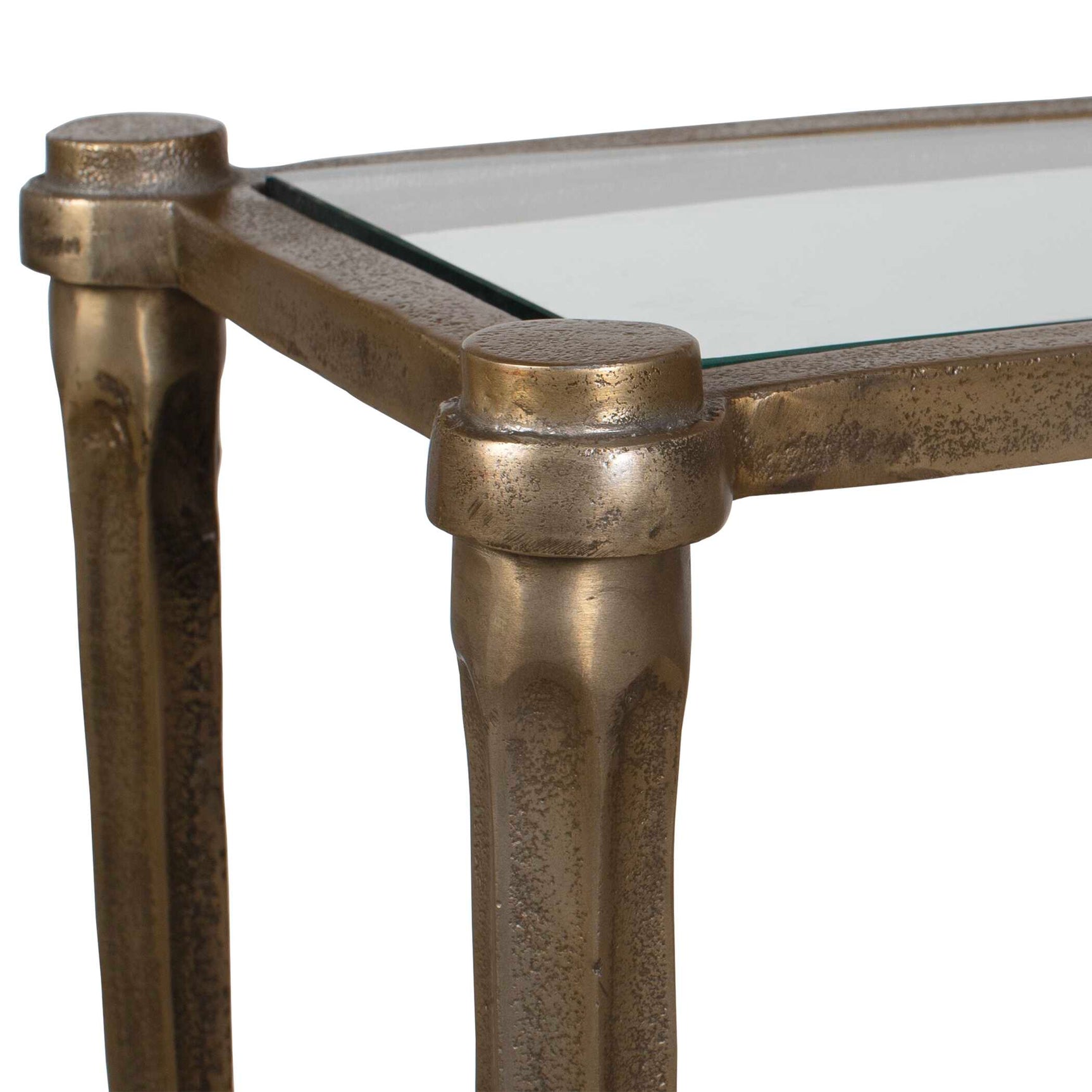 Amara Antique Brass Console Table
