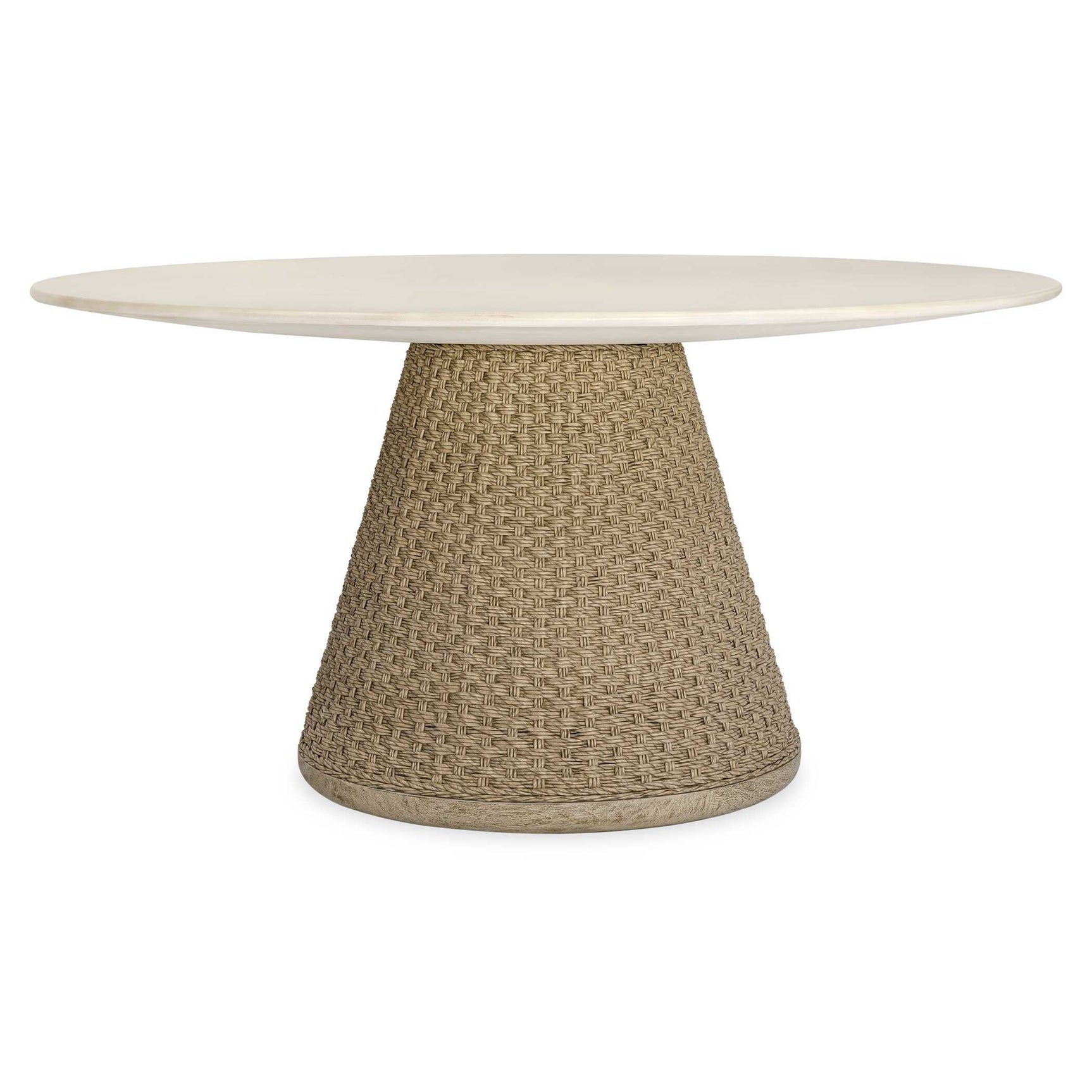 Cardoso Cerused Wheat/Concrete Indoor-Outdoor Dining Table