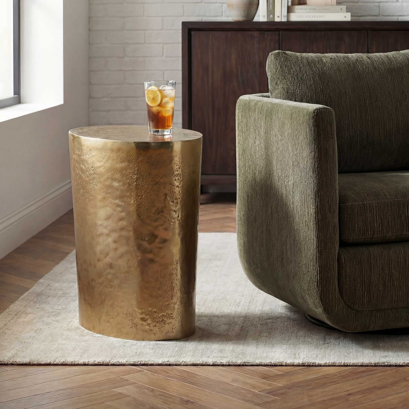 Morroni Brass Accent Table