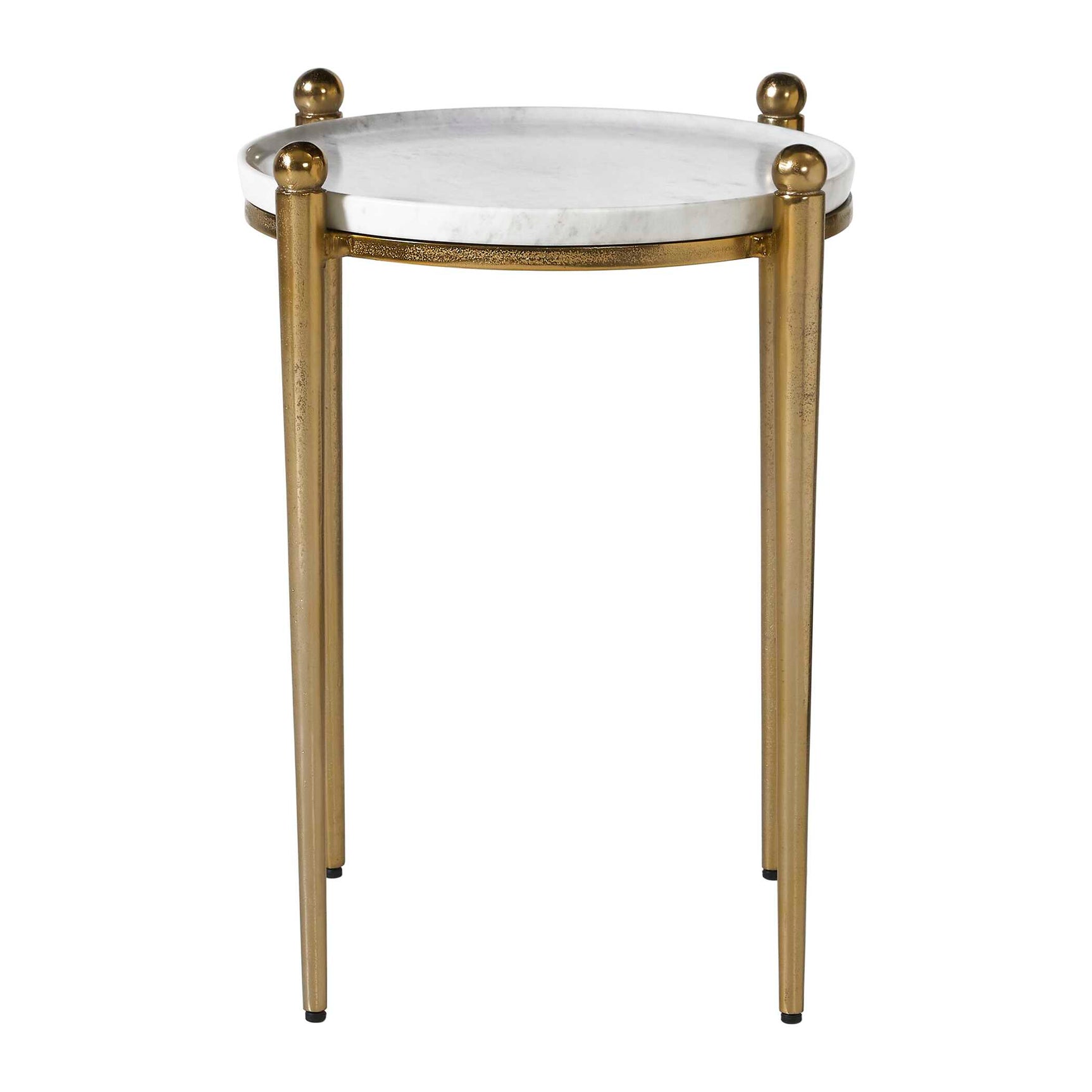 Nahunta Antique Brass Accent Table