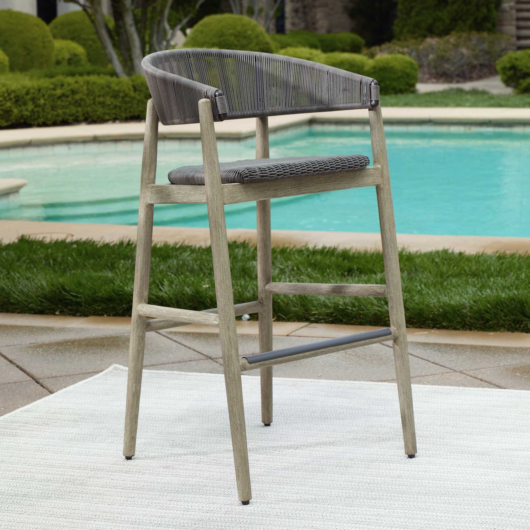 Dermott Brown Outdoor Bar Stool