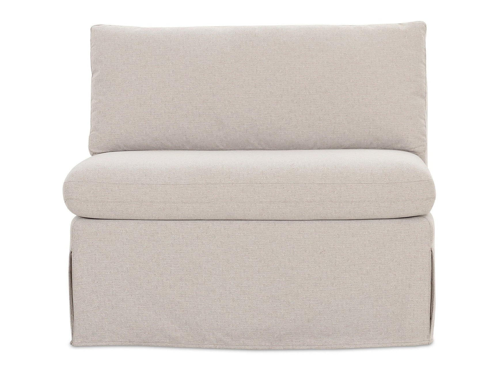 Fable Beige Slipcover Dining Chair and Half - Ornate Home