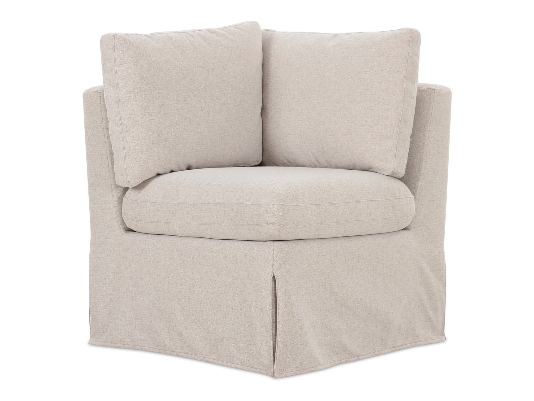 Fable Beige Slipcover Dining Corner Chair - Ornate Home