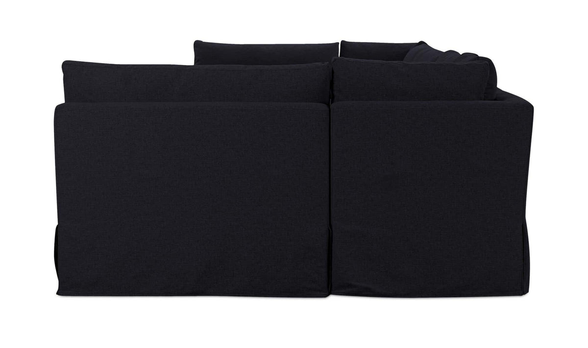 Fable Black 154 in U-Shape Slipcover Dining Banquette - Ornate Home