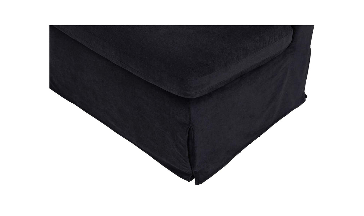 Fable Black Slipcover Dining Chair and Half - Ornate Home