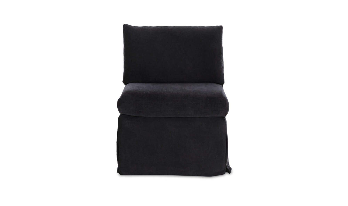 Fable Black Slipcover Dining Slipper Chair - Ornate Home